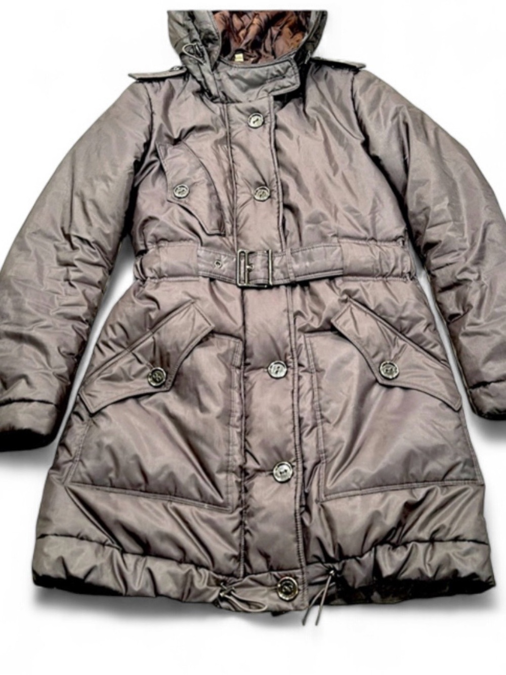 Burberry Knee length Taupe color Ski Coat size XS